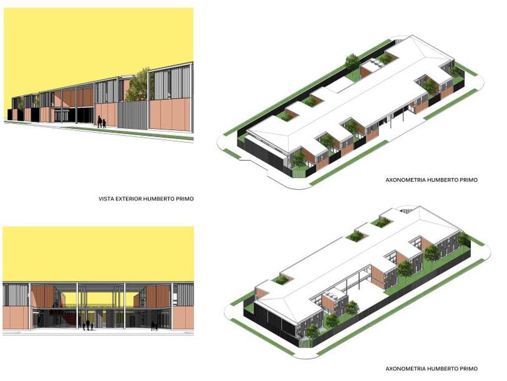 Así se verá la escuela en Humberto Primo, una vez construida