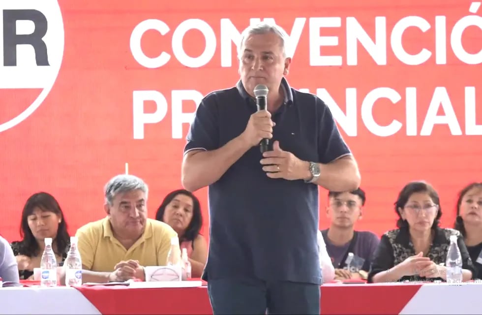 El discurso del gobernador Morales marcó la culminación de las deliberaciones de la Convención Provincial de la UCR de Jujuy.