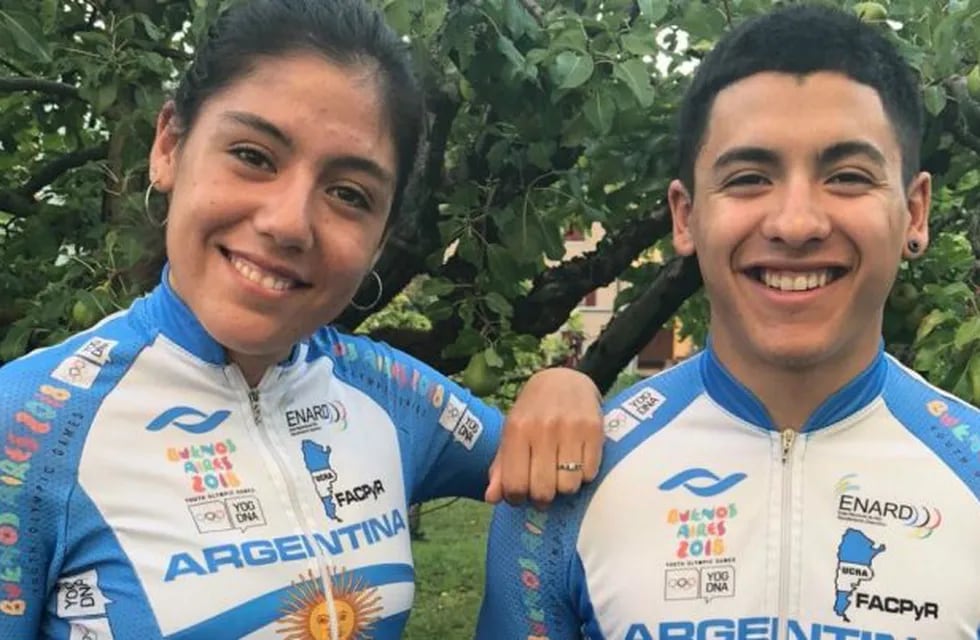 Los ciclistas Valentina Muñoz y Yoel Vargas serán los primeros relevistas argentinos que portarán la llama Olímpica de la Juventud de Buenos Aires 2018.