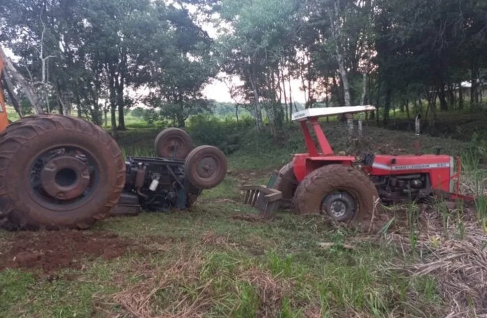 El Soberbio: un joven falleció tras el vuelco de su tractor.