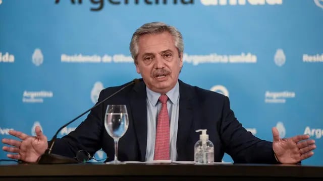 Alberto Fernández le respondió a Lacalle (Presidencia/Archivo).