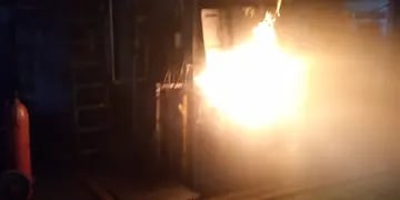 Incendio en uno de los hornos de ETMA