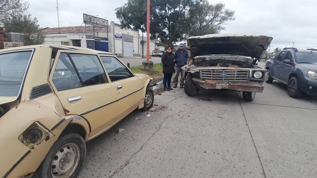 triple choque en avenida Caseros y La Plata