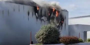 El incendio en la fábrica de produictos de copetín