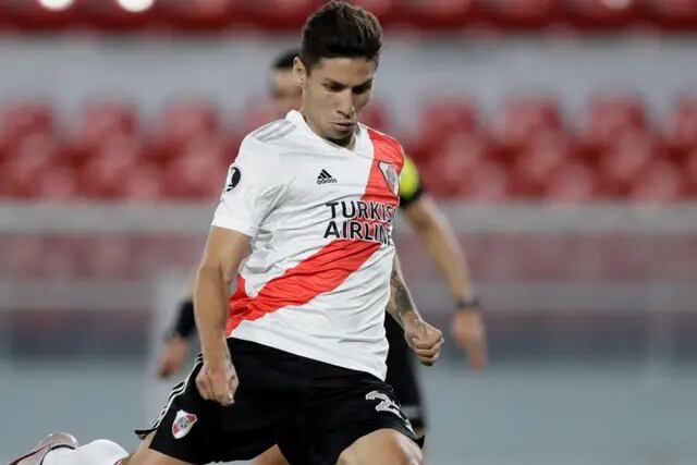 Gonzalo Montiel. River rechazó una oferta del Villarreal por el lateral y tanto la Roma como el Lyon desistieron de hacer la operación. (AP)