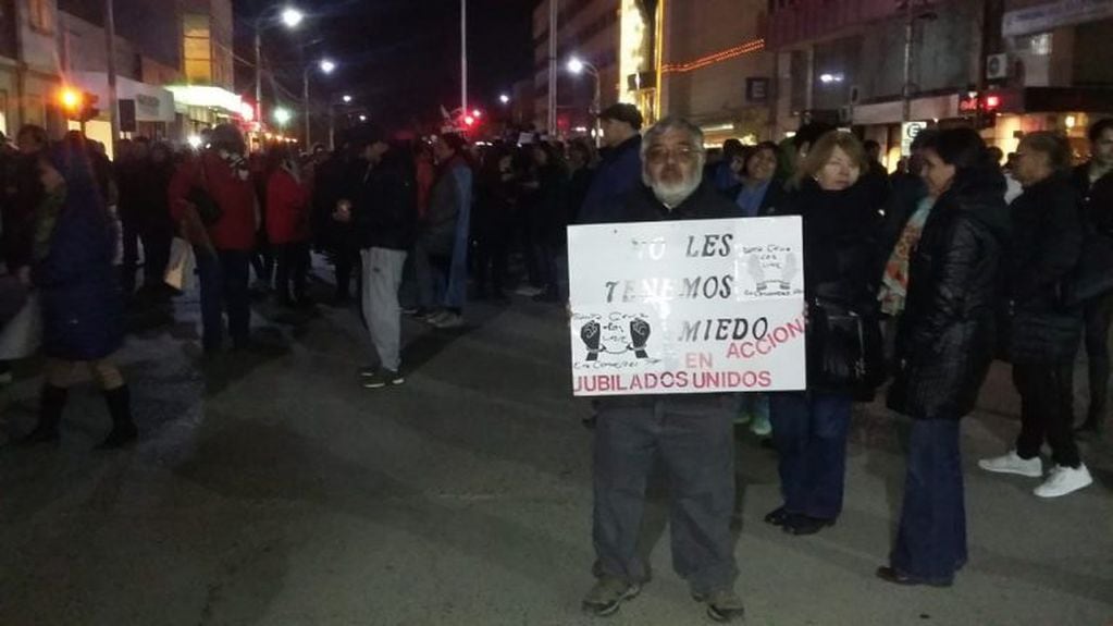 Rio Gallegos reclamo contra Cristina Fernández