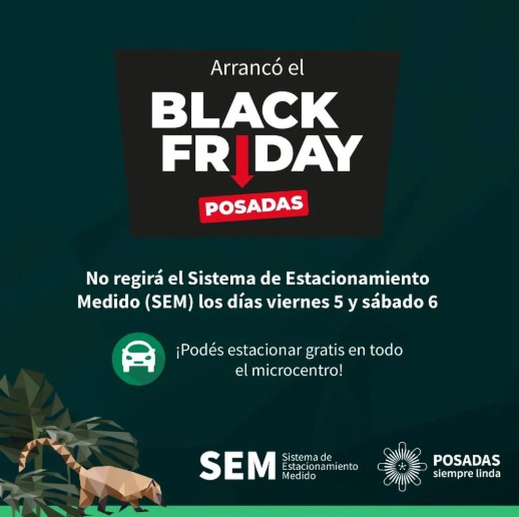 Black Friday en Po. sadas: no funcionará el SEM y habrá reordenamiento en el tránsito