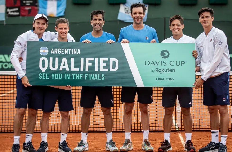 El equipo argentino que consiguió la clasificación en Copa Davis, ante República Checa.