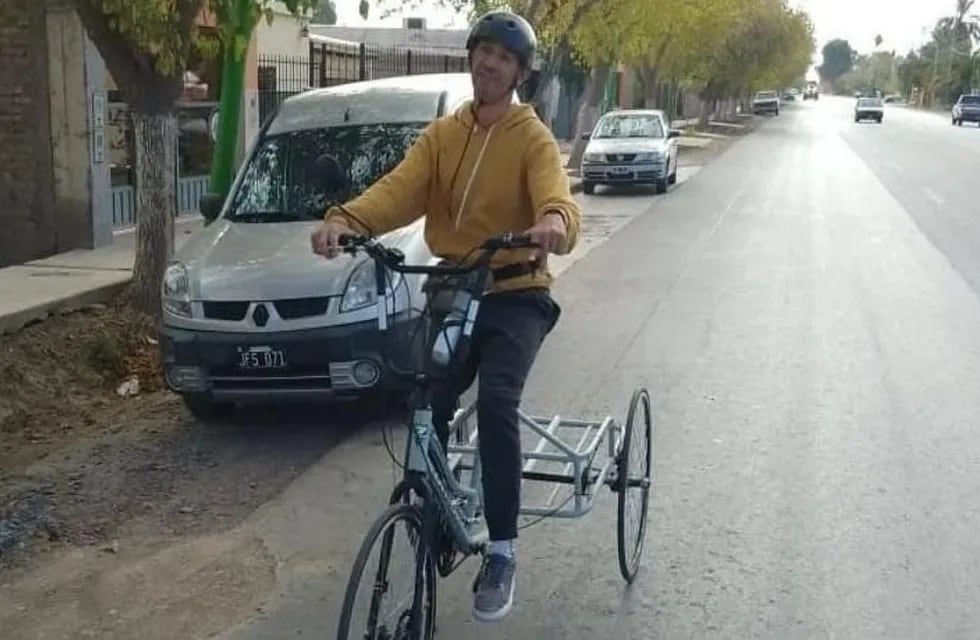 Le robaron la bicicleta adaptada a un campeón sanjuanino y pide ayuda por las redes para recuperarla