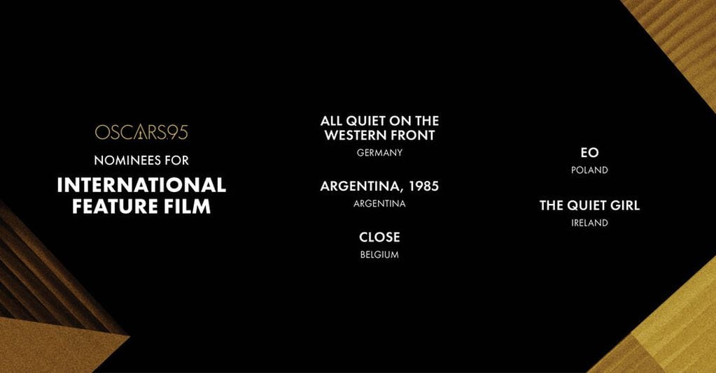 Todas las películas nominadas a "Mejor Película Extranjera" en los Oscar 2023.