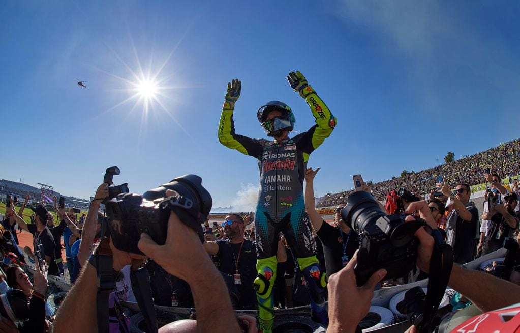 Valentino Rossi se retiró del MotoGP en Valencia.