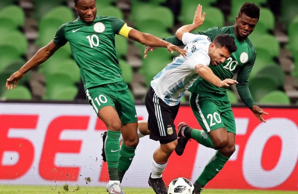 Sin Messi, Argentina iguala 0-0 con Nigeria (TyC Sports). Foto: EFE.