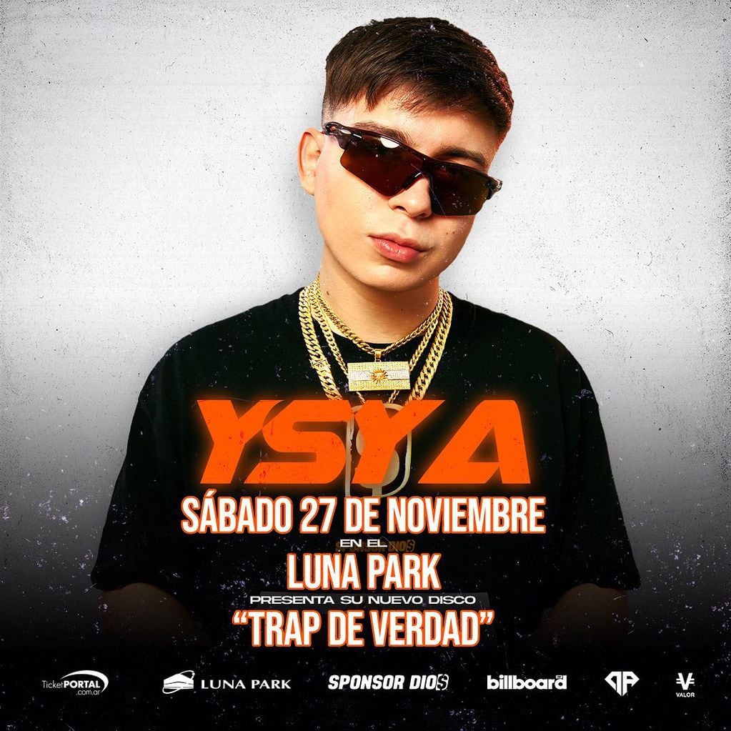 Ysy A presentará su nuevo disco “Trap de verdad” con un show en el Luna Park.