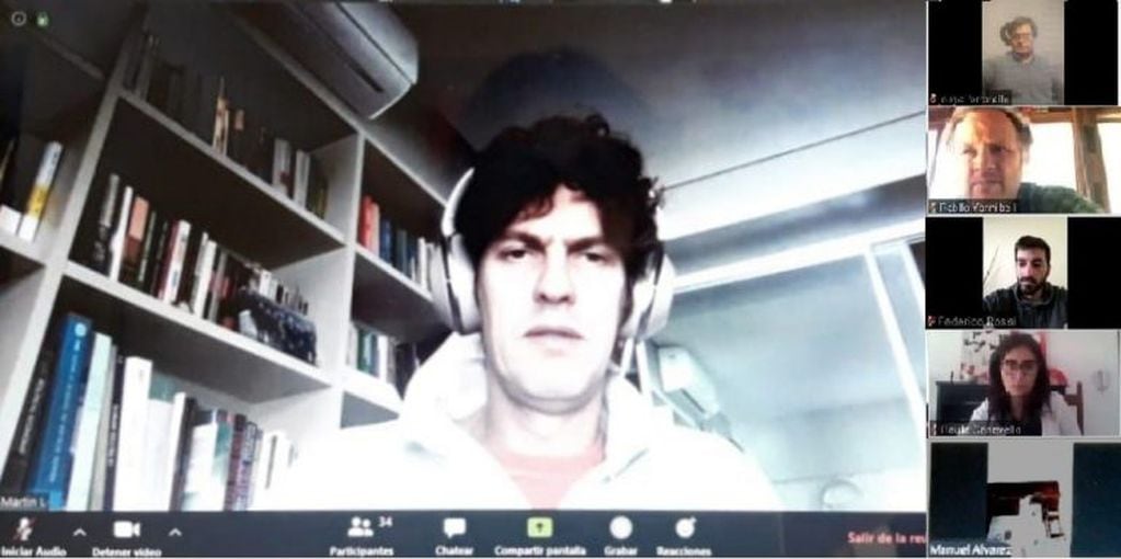 La videoconferencia con Martín Lousteau.