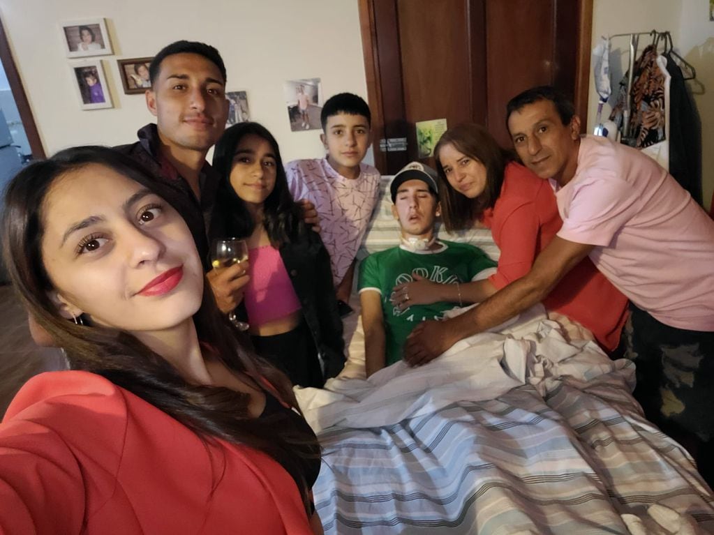 Nacho y su familia.