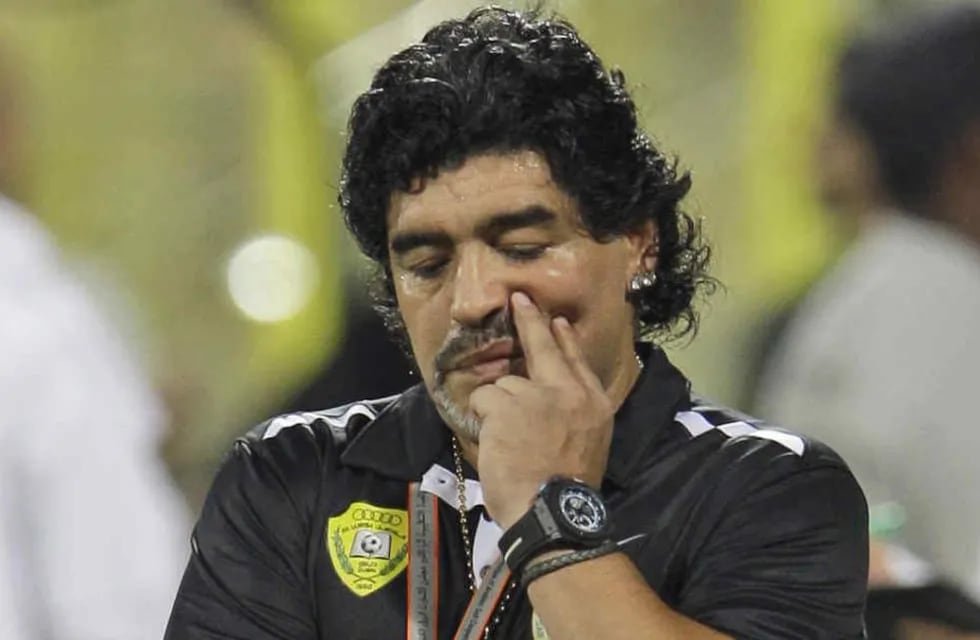 Maradona también manifestó sus ganas de volver al Al Wasl (Foto: AP).