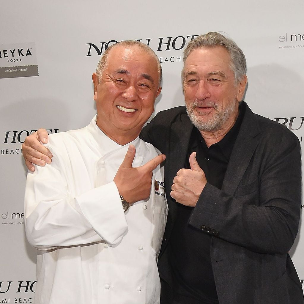 Robert De Niro junto al chef Nobuyuki Matsuhisa.