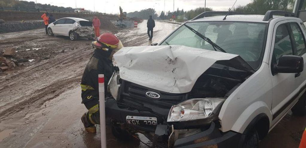El accidente en la autopista Córdoba-Carlos Paz ocurrió a la altura de San Nicolás.