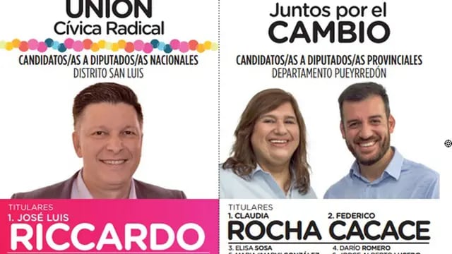 Boleta UCR Juntos por el Cambio