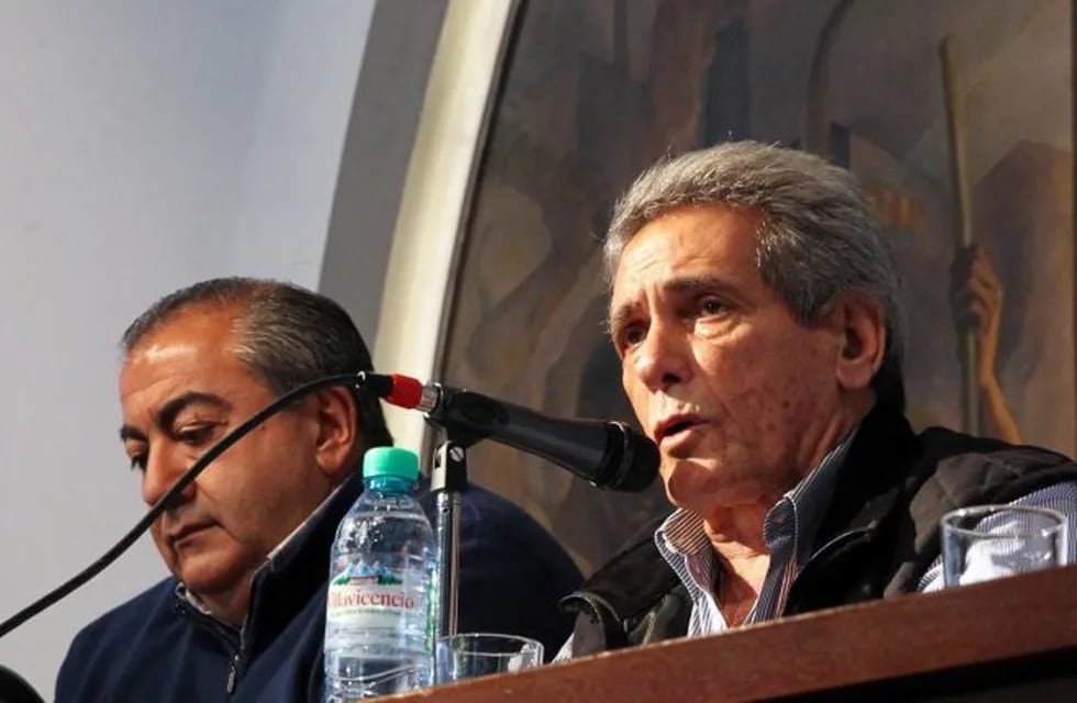 Héctor Daer y Carlos Acuña de la CGT.