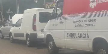 Choque de ambulancia Concordia