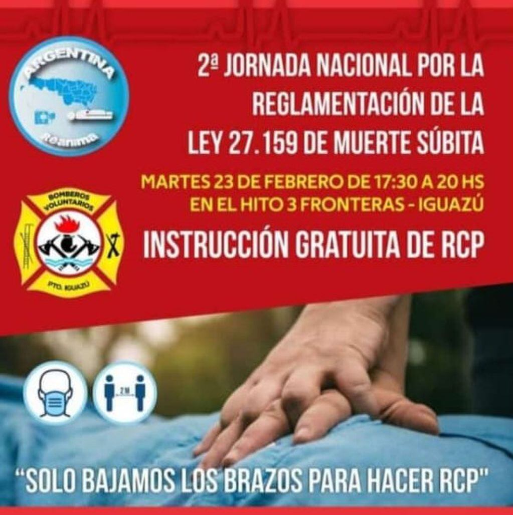 Bomberos de Iguazú realizarán una capacitación sobre RCP