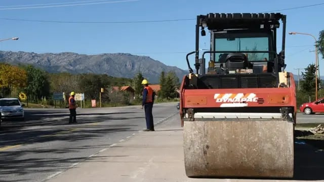 Iniciaon obras viales en el Corresdor de Los Comechingones