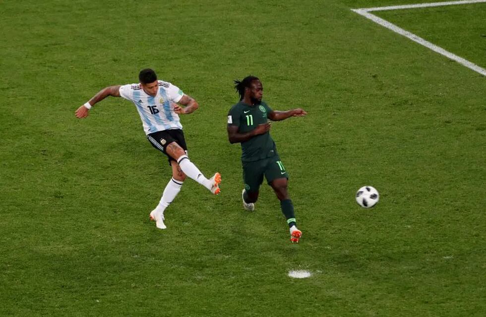 El gol agónico de Marcos Rojo ante Nigeria en Rusia 2018.