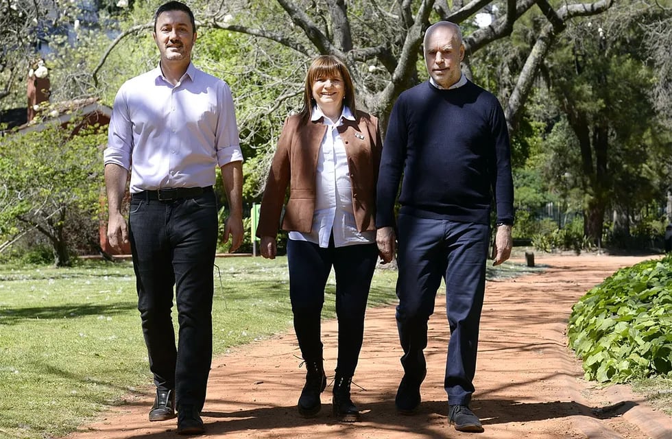 Patri, Bullrich y Rodríguez Larreta (Juntos por el Cambio).