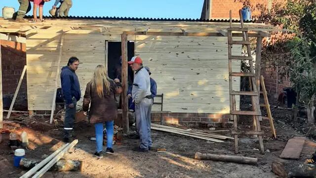 Esperanza a flor de piel: perdió su casa tras un incendio y le construyeron una nueva
