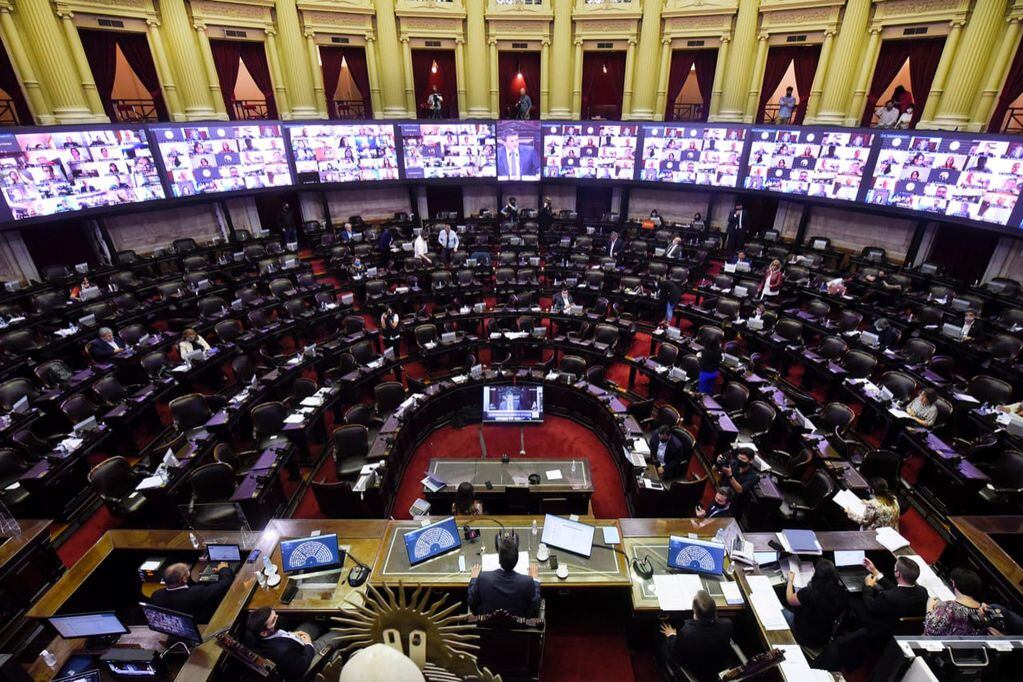 Sesión de diputados en el Congreso Nacional