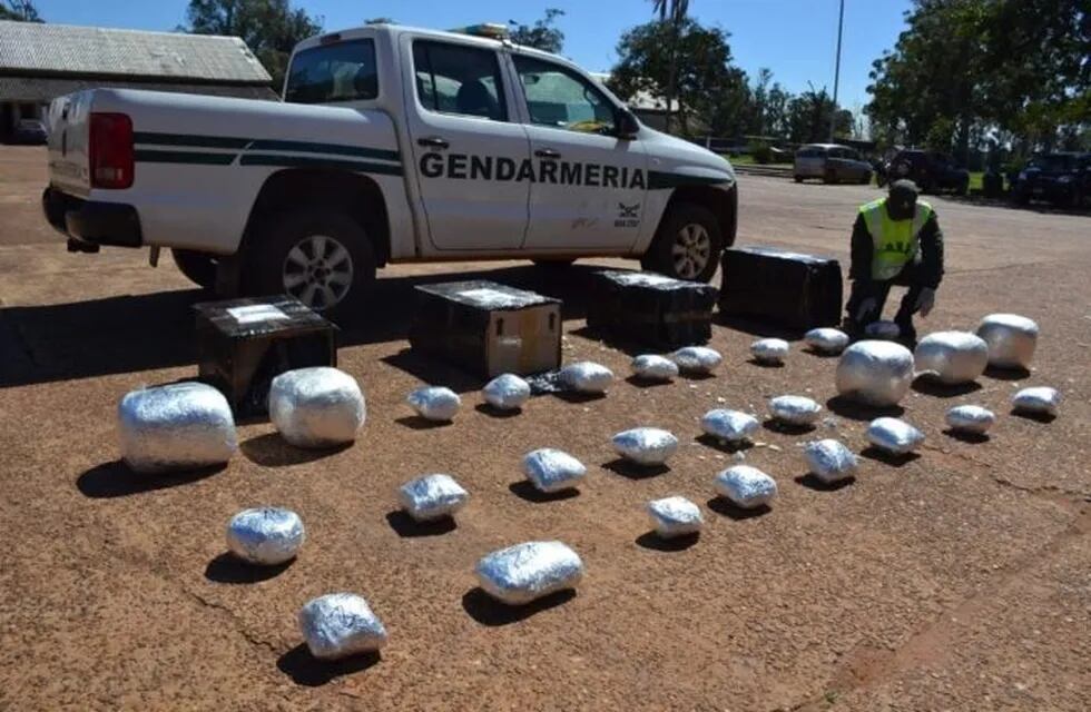 Más de 40 kilos de marihuana procedente de Eldorado fueron interceptadas en su camino a Buenos Aires.