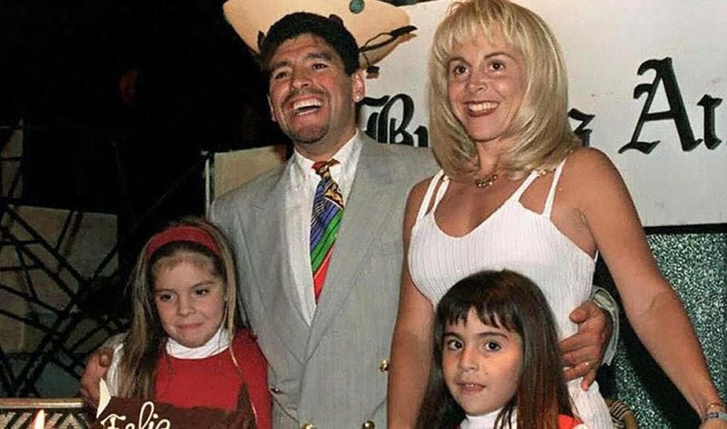Claudia Villafañe y Diego Maradona.