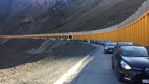 Mucha demora para cruzar a Chile. Gentileza Gendarmeria