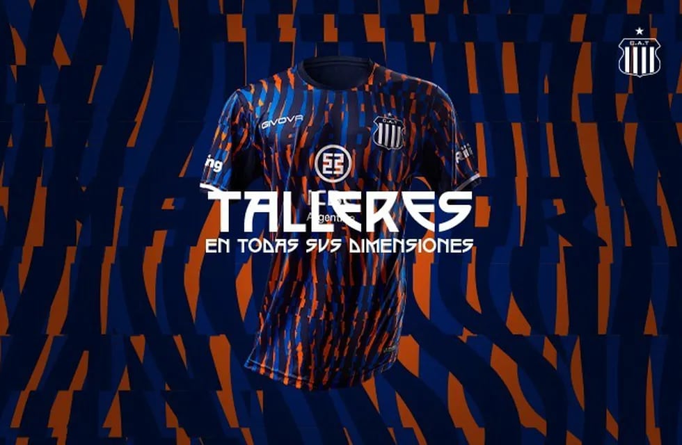 La nueva camiseta alternativa de Talleres, presentada por el club. (Prensa Talleres)