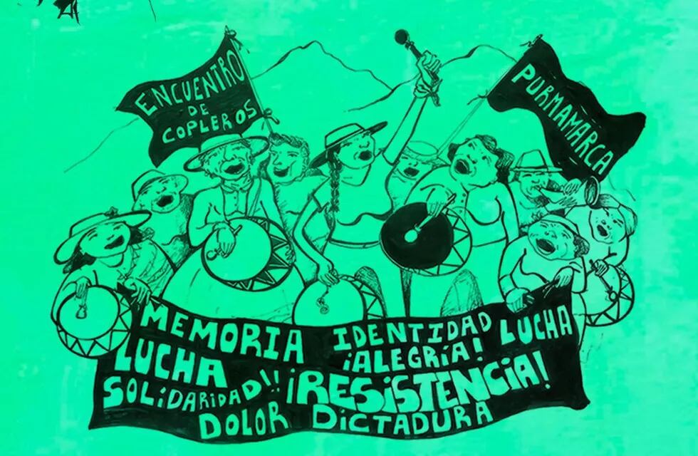 Ilustración alusiva al Encuentro de Copleros en Purmamarca