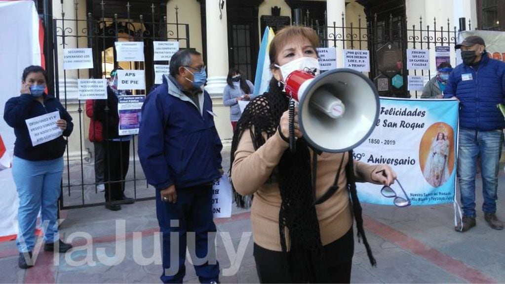 Yolanda Canchi, titular de ATSA Jujuy, afirmó que "el Gobierno no está entregando a tiempo los elementos de protección personal".