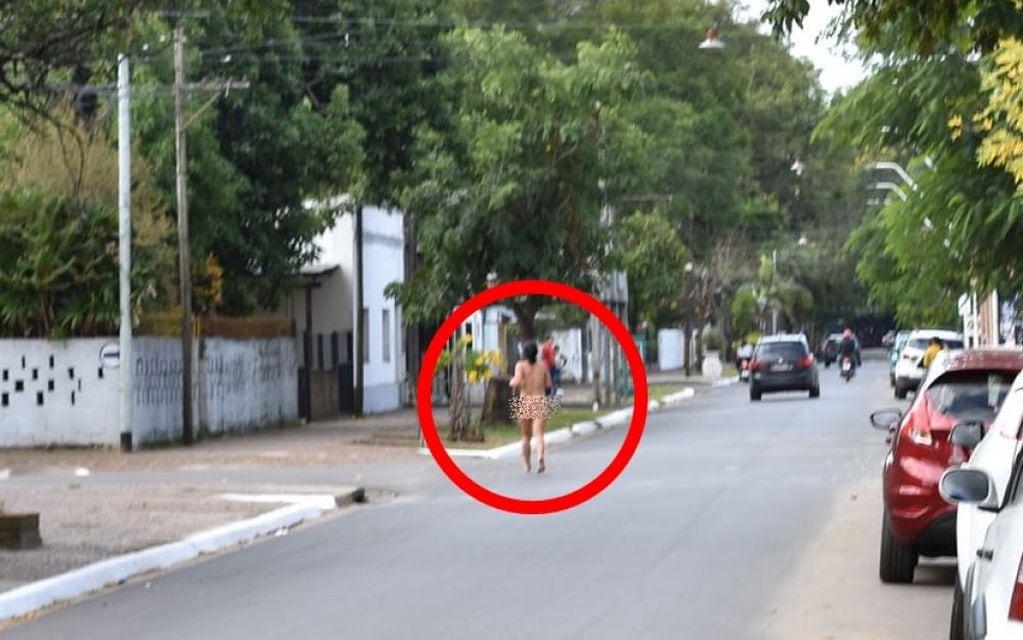 Consumió alucinógenos y se tiró desnuda al Río Paraná.