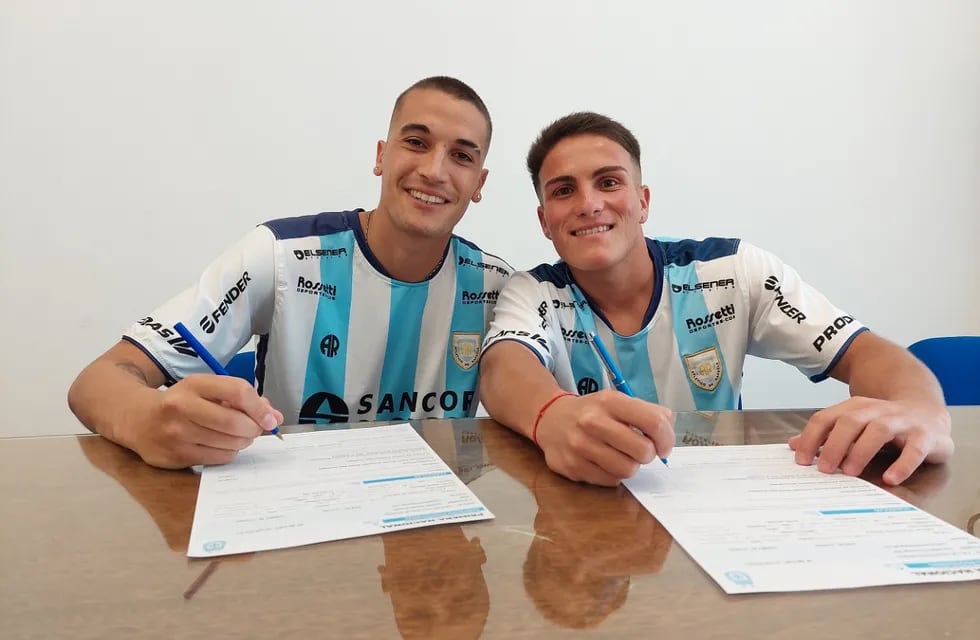 Alfano y Colombatti firmaron su primer contrato con Atlético de Rafaela
