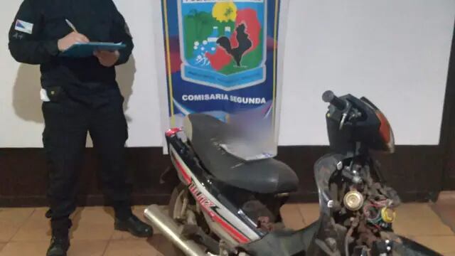 Recuperan una motocicleta robada en Puerto Iguazú