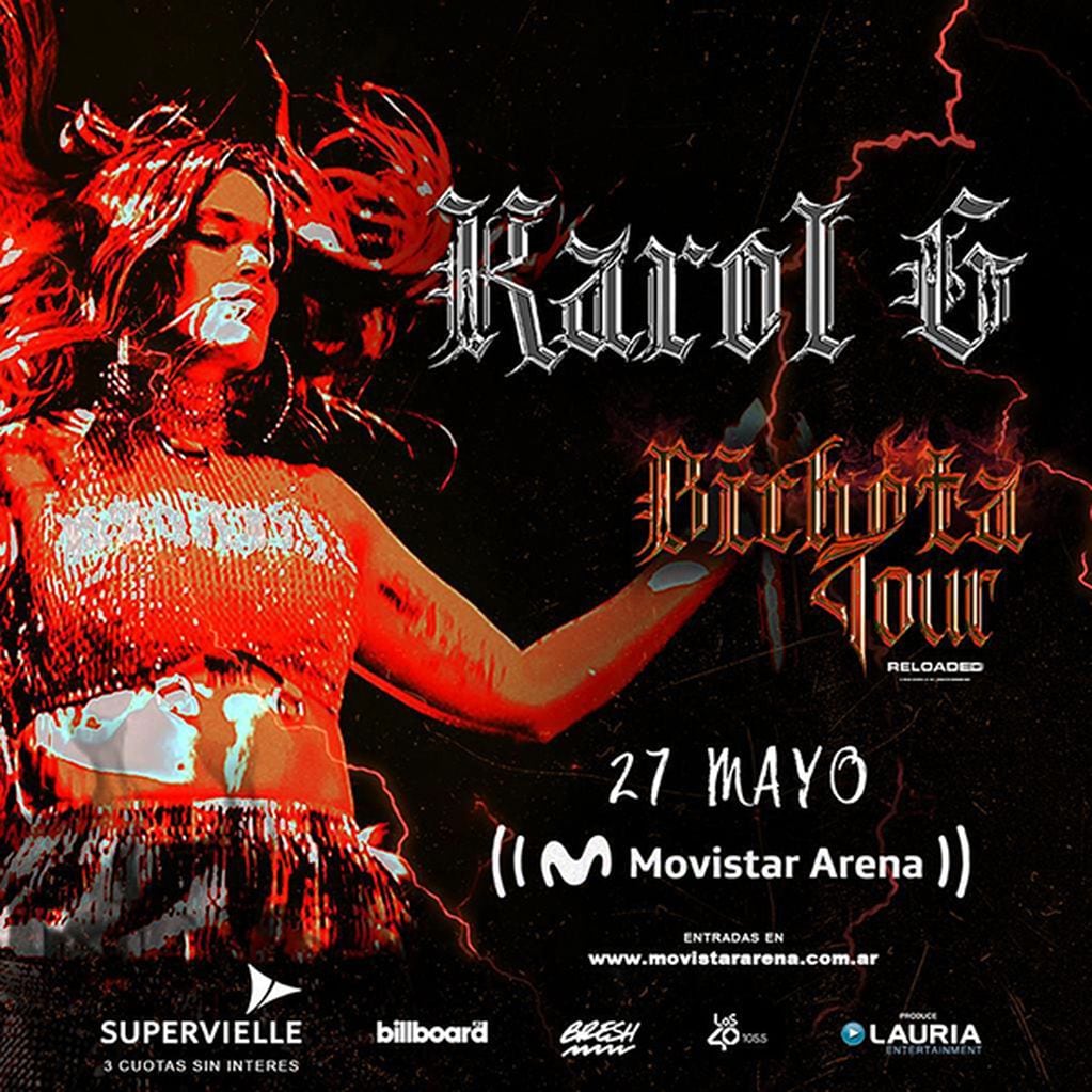 Karol G se presenta en Argentina con su “Bichota Tour Reloaded”.