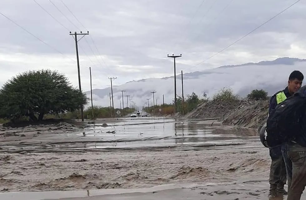 Así quedó la ruta que conduce a Animaná después de la tormenta en Salta