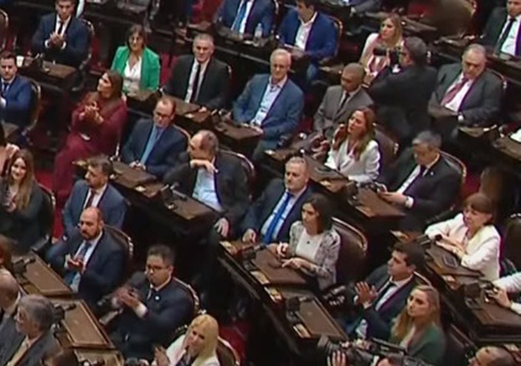 Bordet en la Asamblea Legislativa de asunción de Milei