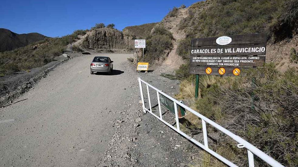 La Ruta 52, une las localidades de Villavicencia con Uspallata en el departamento de Las Heras. Imagen ilustrativa. José Gutiérrez/Los Andes