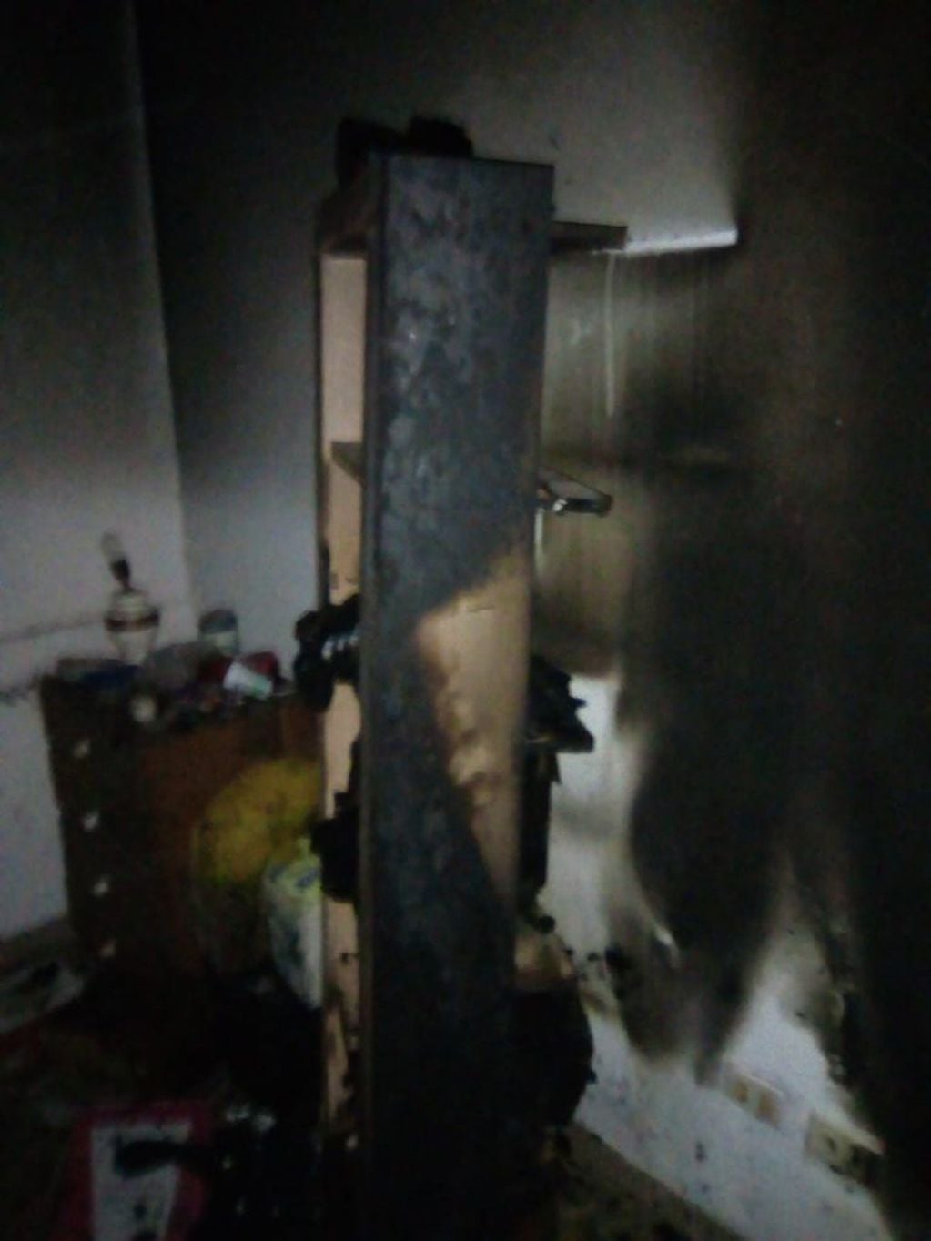 Incendio en una casa de Carlos Paz