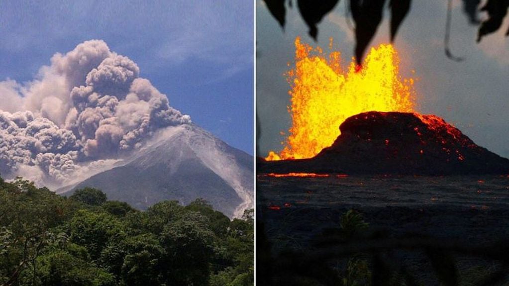 Volcanes explosivos y efusivos