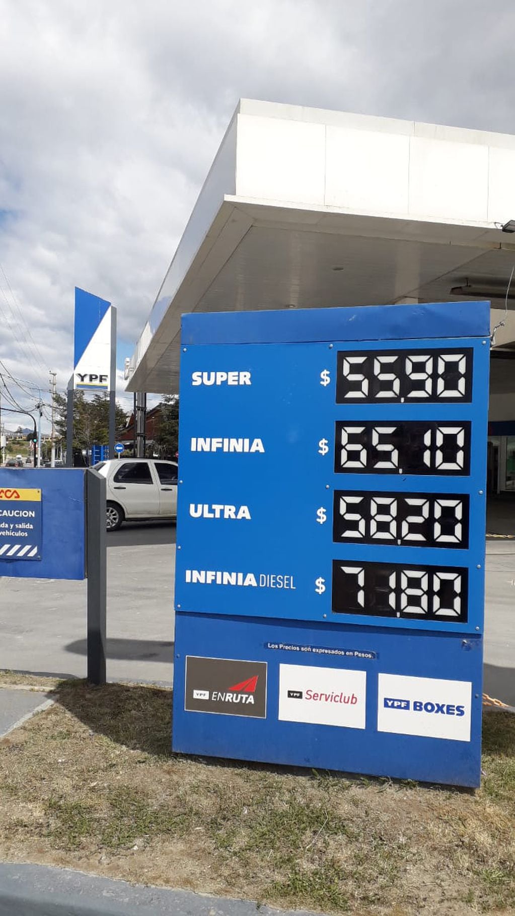 Nuevo incremento de combustibles en Tierra del Fuego.