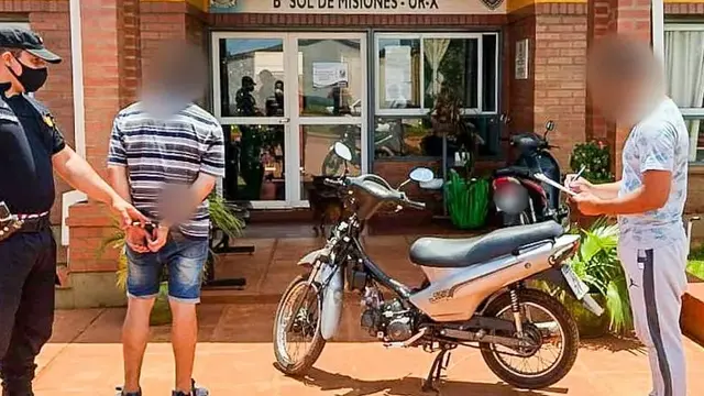 Detienen a un joven por el robo de una motocicleta en Posadas