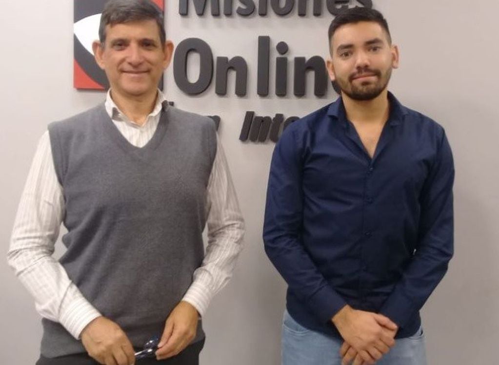Luis Sosa y Rubén Fernández de la Cámara Inmobiliaria de Misiones. (MisionesOnline)
