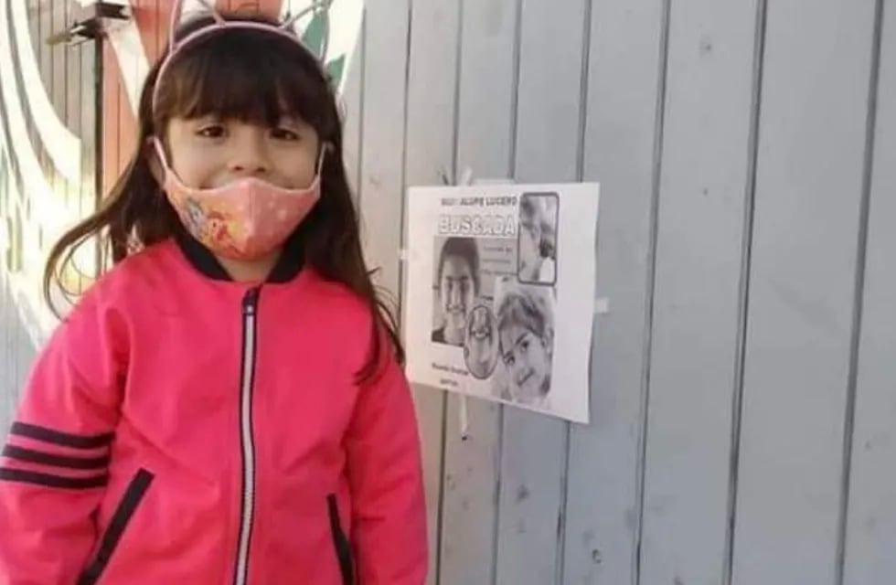 Rubí es la niña de 5 años que quiso sumarse a la búsqueda de Guadalupe Lucero.